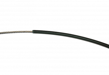 Cavetto d'acciaio rivestito in PVC Ø5 - Verde scuro