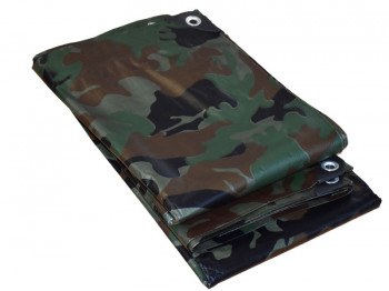 Bâche de protection 100g avec œillets - Camouflage